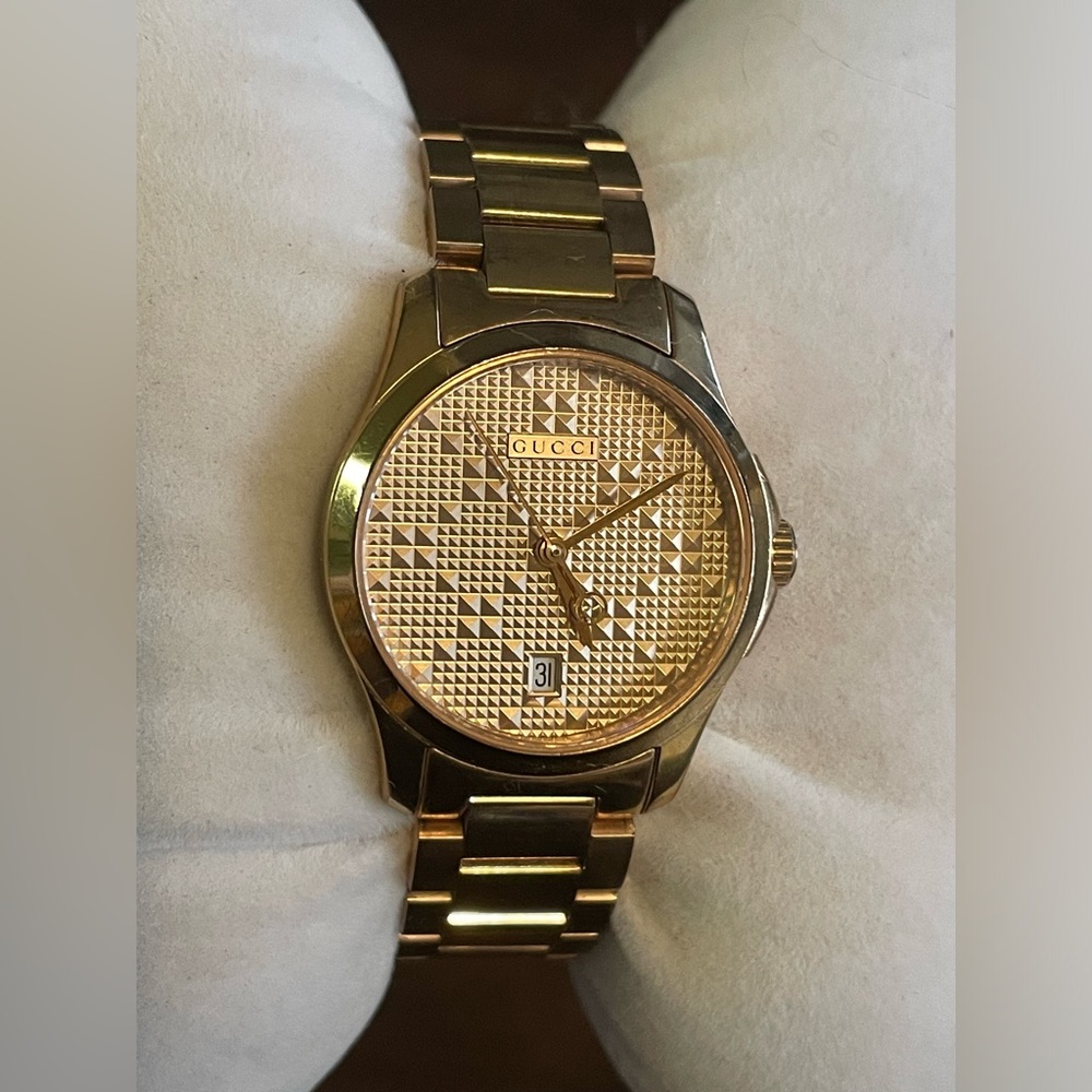 GUCCI G-Timeless 126.5 ROSE GOLD LADIES WATCH - Picture 2 of 12